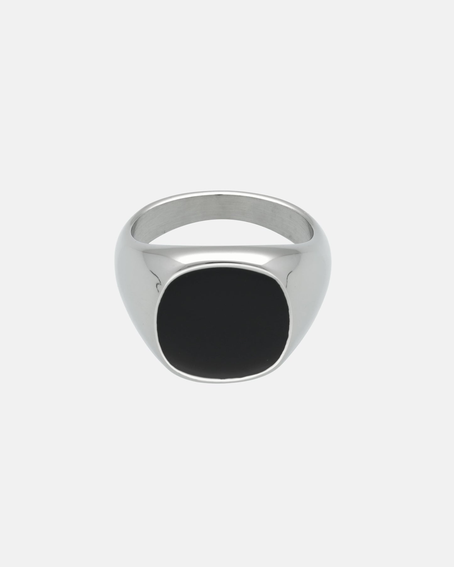Anillo Nero Plateado
