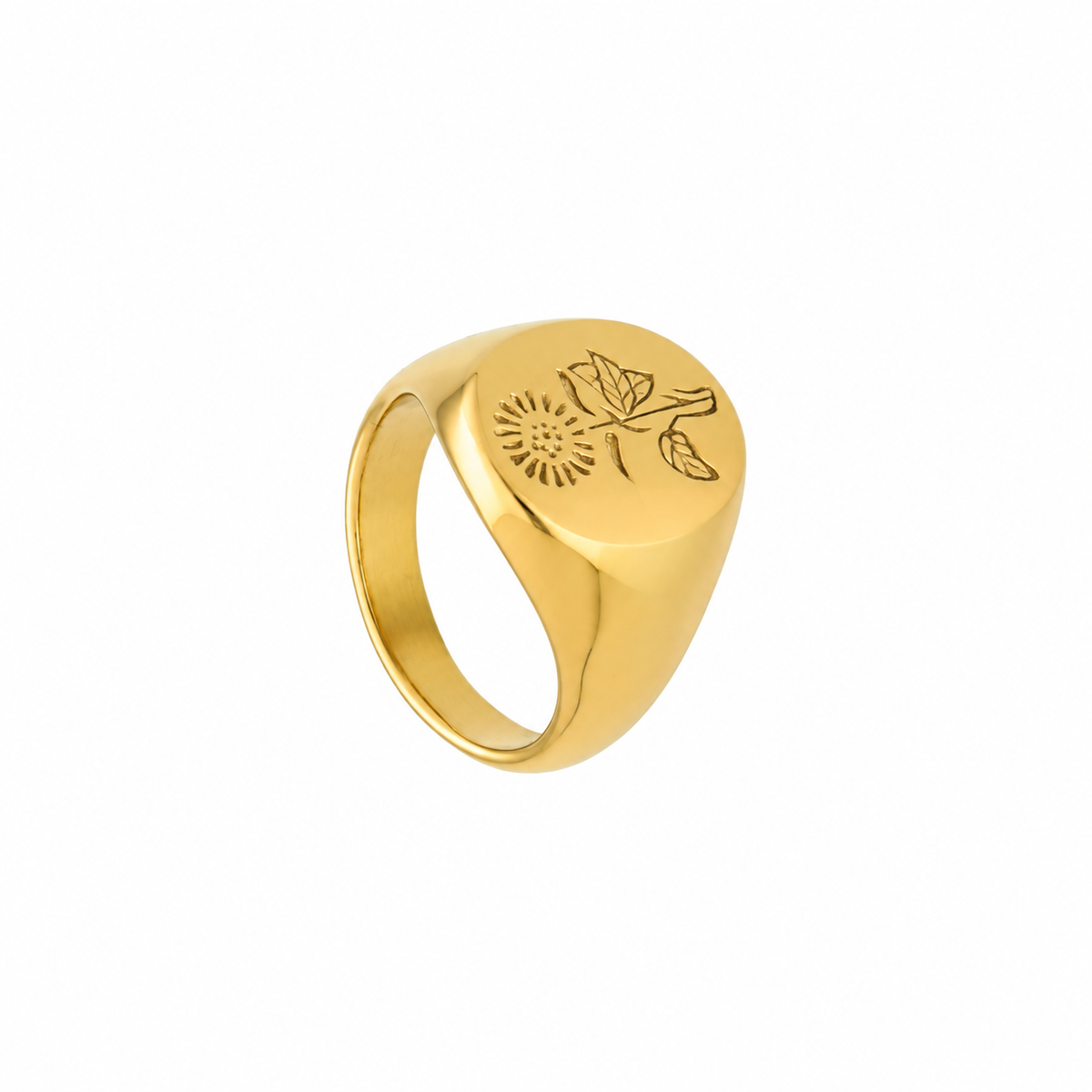 Anillo Fiore Dorado