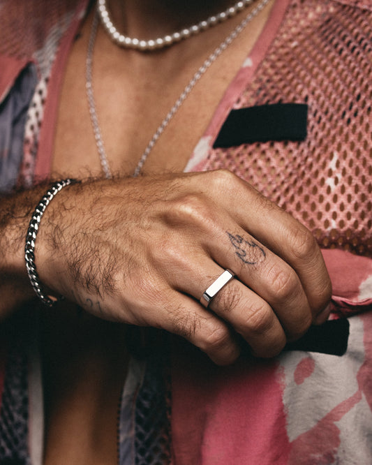 Anillo Slim Plateado