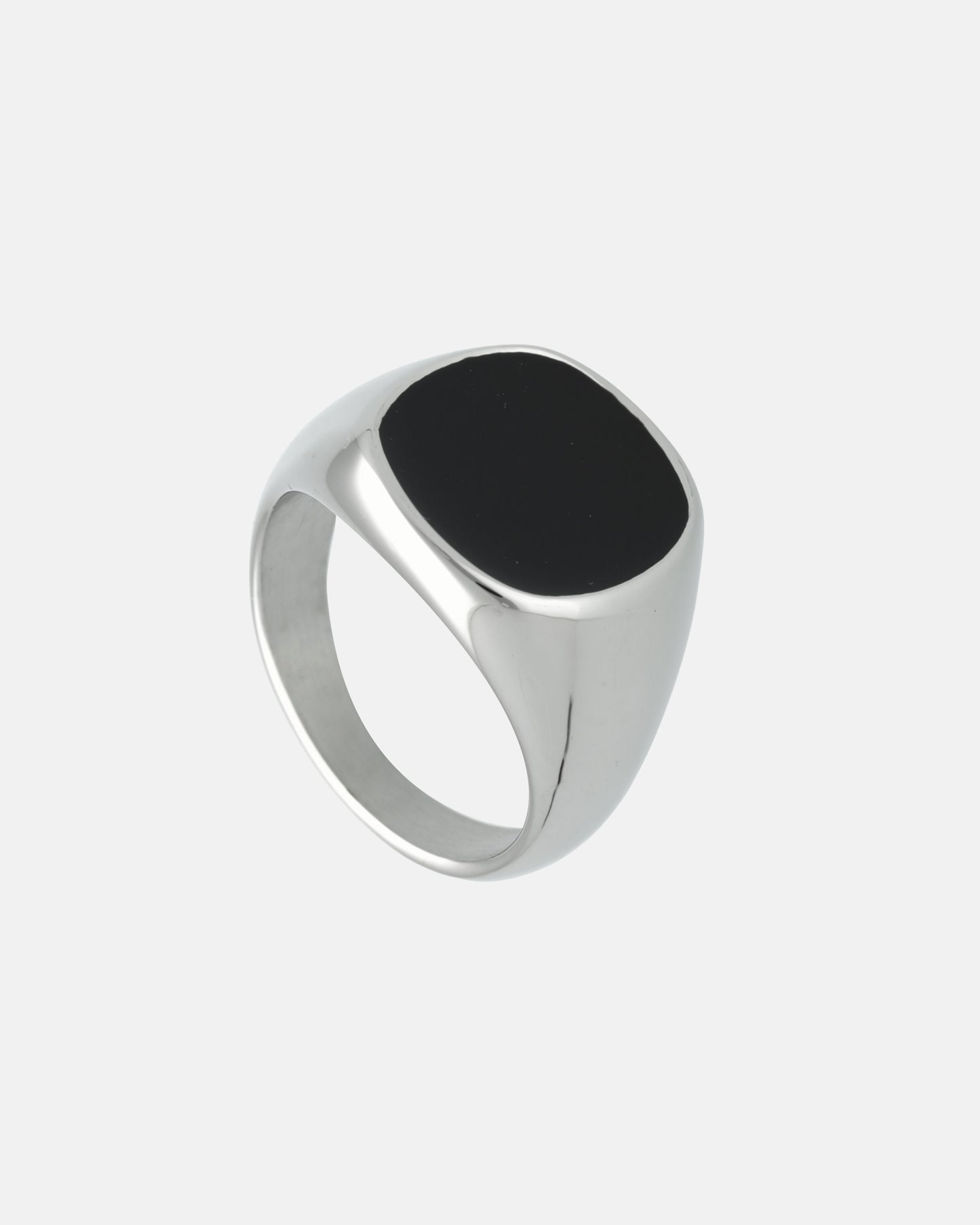 Anillo Nero Plateado