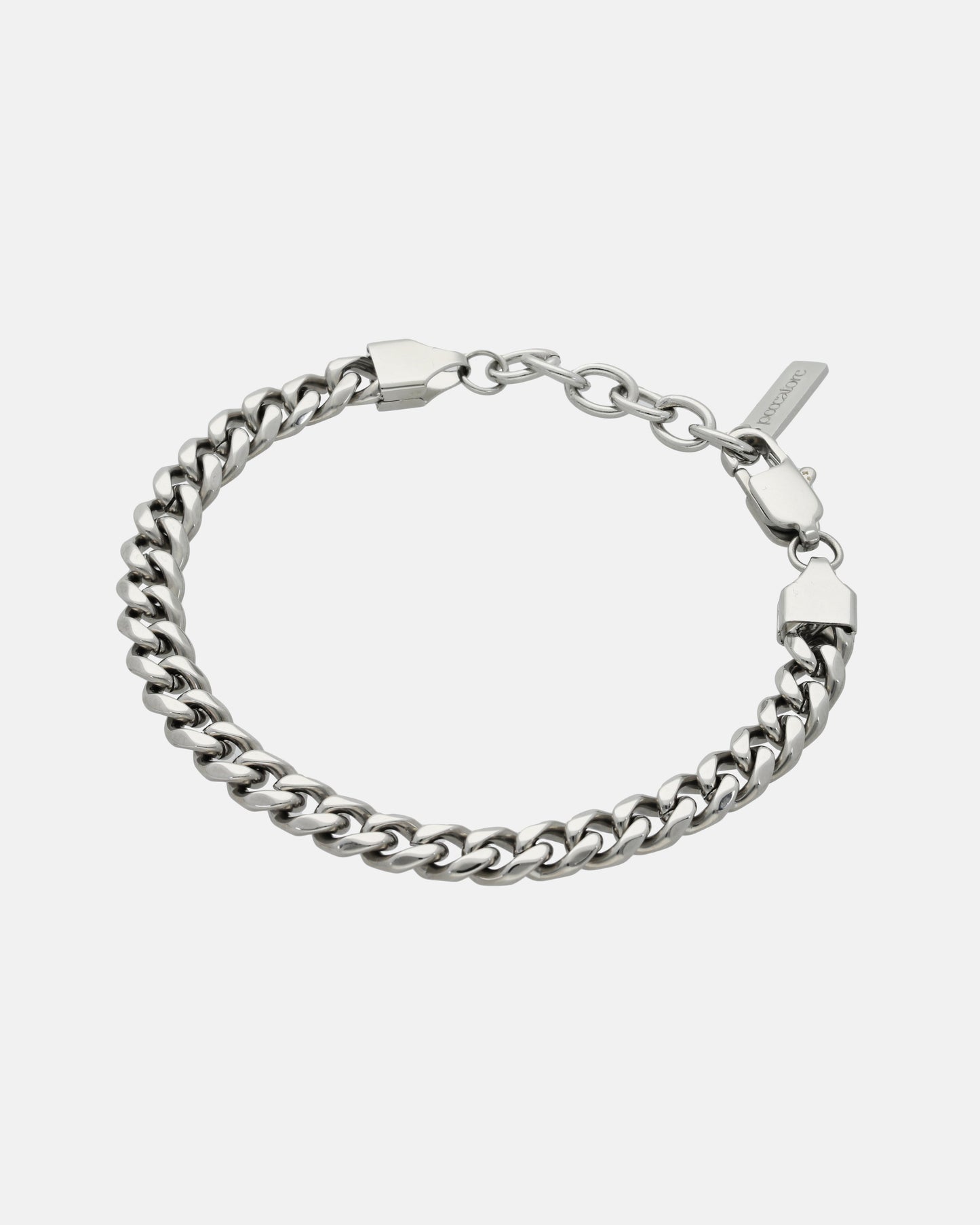 Pulsera Cubana 6 mm (Plateada)