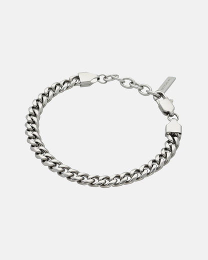 Pulsera Cubana 6 mm (Plateada)