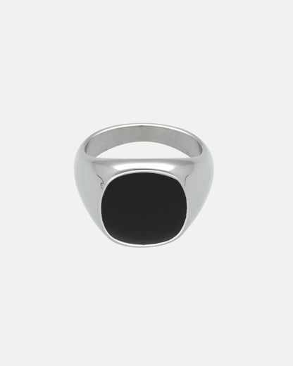 Anillo Nero Plateado