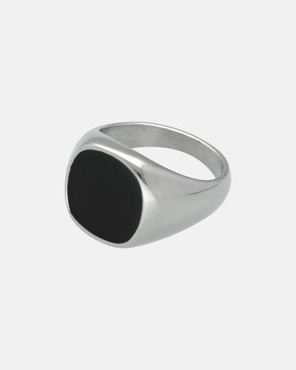 Anillo Nero Plateado