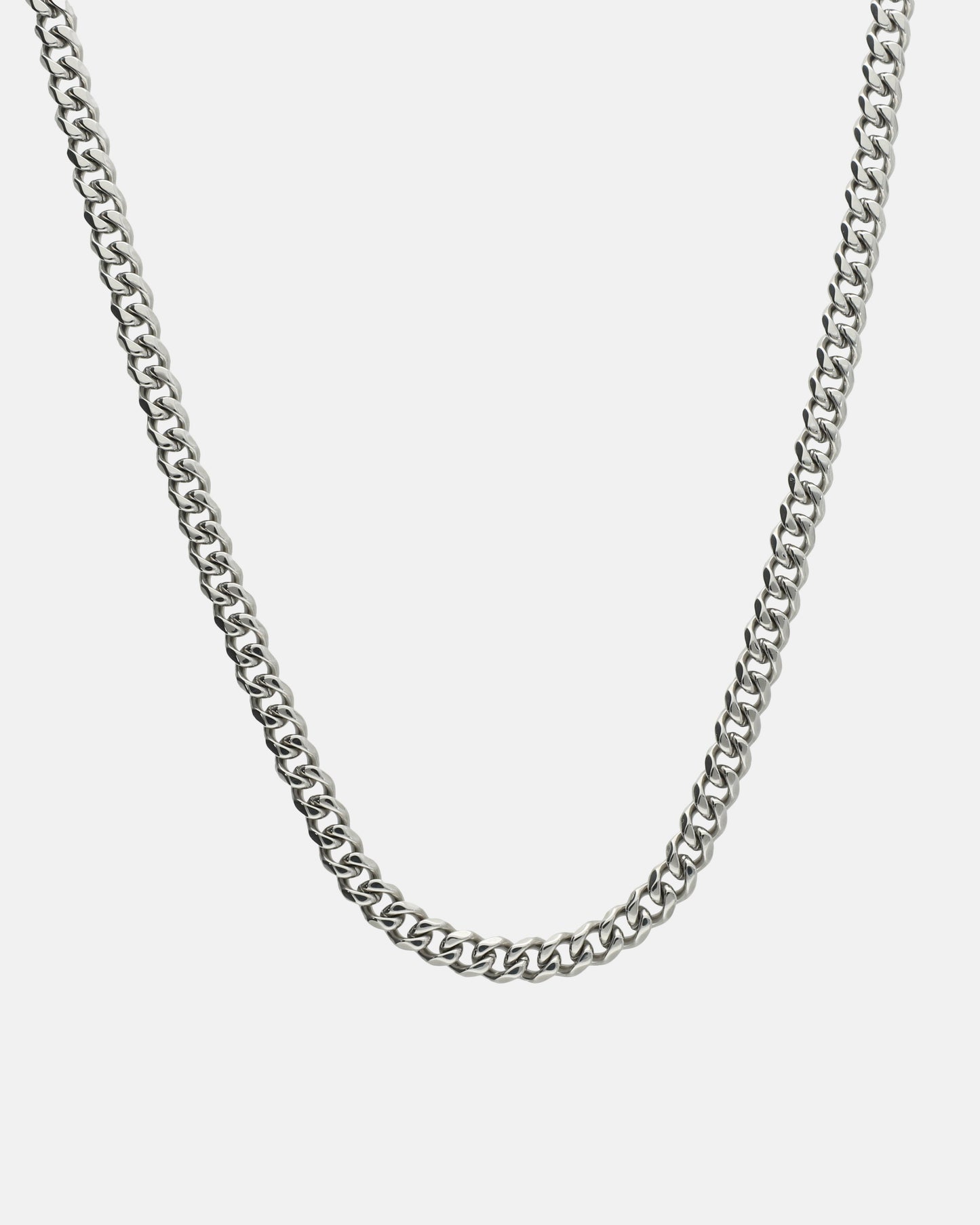 Cadena Cubana 6 mm (Plateada)