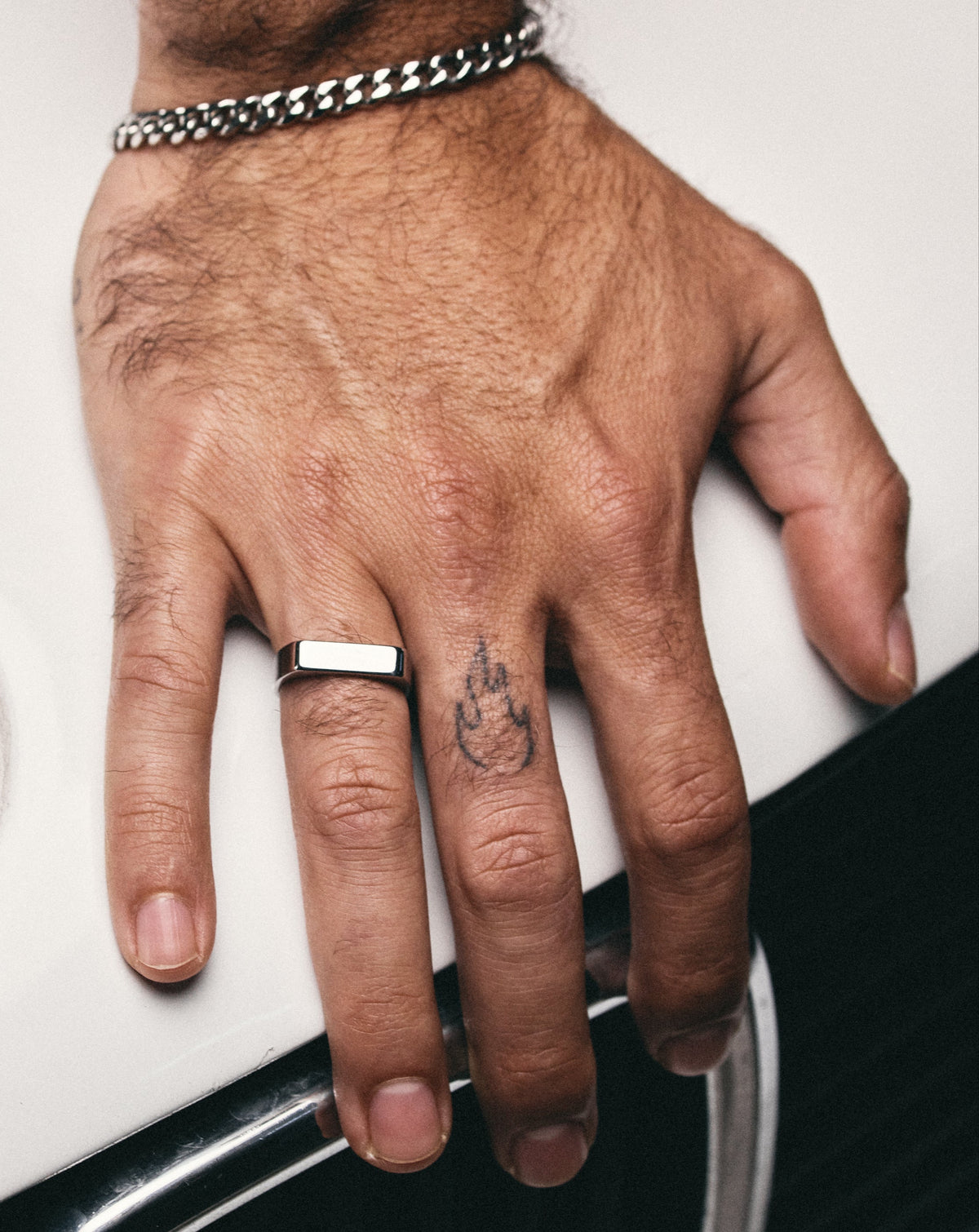 Anillo Slim Plateado