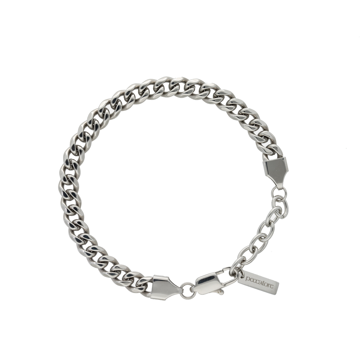 Pack Pulsera Cubana 6 mm + Pulsera Perlas 6 mm